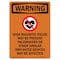 Signmission OSHA WARNING Sign, High Magnetic Fields W/ Symbol, 14in X 10in Decal, 10" W, 14" L, Portrait OS-WS-D-1014-V-13235 - alternate 1